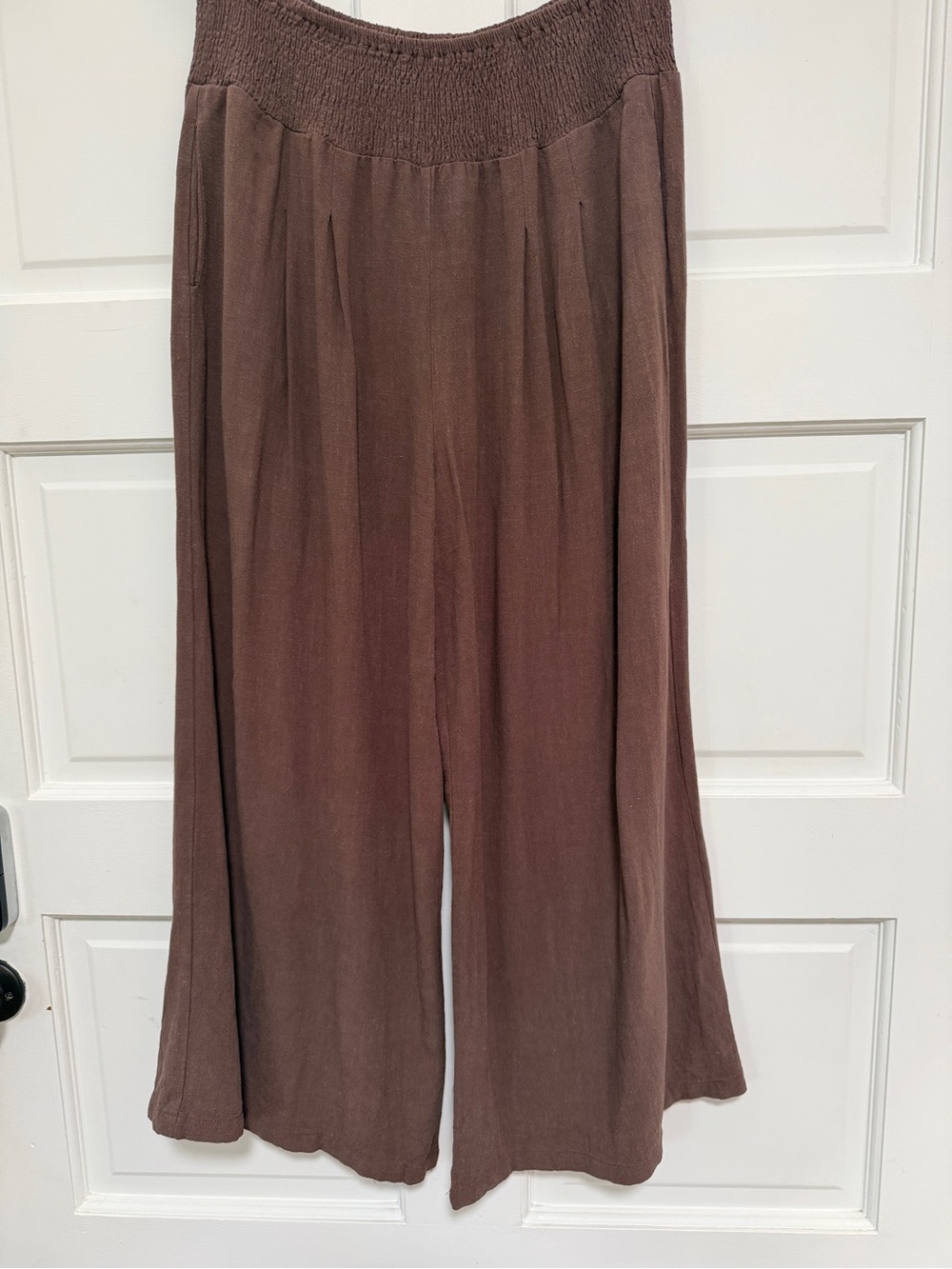 Wide Leg Brown Lounge Pants